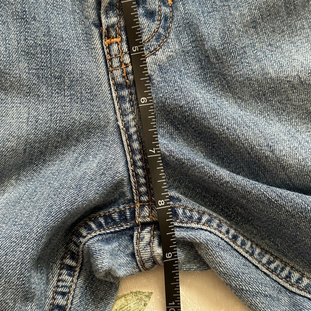 Vintage A&F y2k no waist low rise bootcut jeans button fly 5 pocket Sz 26 USA - Picture 14 of 15